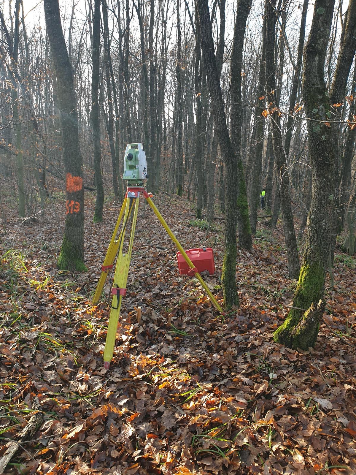 Mesuratoare topografice pe teren Brad, judet Hunedoara